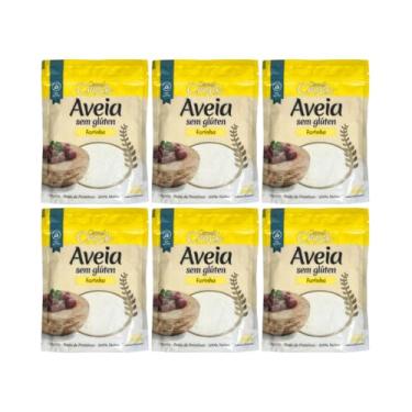 Imagem de Kit com 6 Pouchs de Farinha de Aveia sem Glúten de 200g cada - Cereal Crock