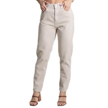 Imagem de Calça Sarja Sawary Mom - 281946 - PT 38, Bege, 38