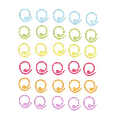 Imagem de Ainoli 30 pçs anéis de ponto de tricô diy colorido marcador de ponto anel tricô marcadores de crochê para tricô quilting costura artesanato