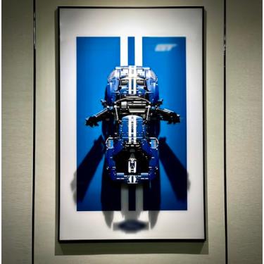 Imagem de iLuane Display Wallboard for LEGO Technic 2022 Ford GT 42154 Car Model Kit Collectible Set, Adult Collectibles Wall Mount, Home or Office Décor (No Car Included)