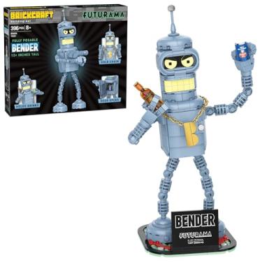 Imagem de Brickcraft Futurama Bender Brick Building Kit (396-Piece Set), Sci-Fi Collectible Display Figure, Toy Brick Set Model for Adults, Teens, and Fans of Animated TV