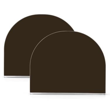 Imagem de Qilmy Porta-guardanapos acrílico de cor sólida escura, suporte de lenços de mesa independente, dispensador de papel de coquetel para cozinha, jantar, restaurante, bar, decoração, 2 unidades