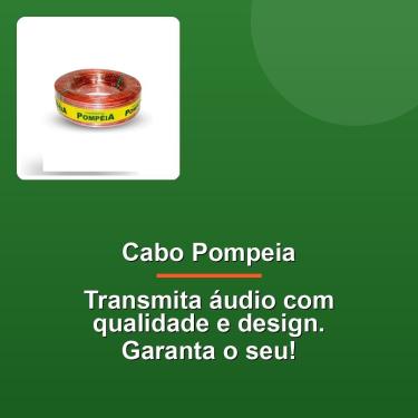 Imagem de Cabo Paralelo Pompéia 2x1.50mm Bicolor Cristal 100m