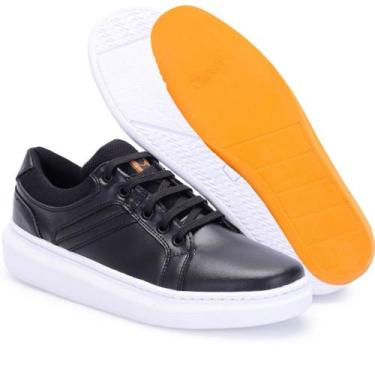 Imagem de Tênis Casual Masculino Sola Alta Confortável Versátil Costura Reforçad