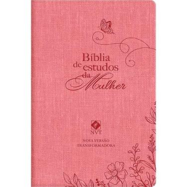 Imagem de Livro - Biblia de estudos da Mulher Rosa