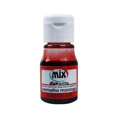 Imagem de Corante líquido 10ml mix, Vermelho morango