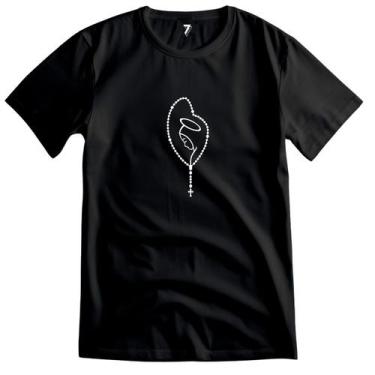 Imagem de Camiseta Nossa Senhora Aparecida Terço 100% Algodão - Sete Sete Esport