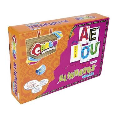Imagem de Carlu Brinquedos - Alinhavos Vogais Jogo Educativo, 4+ Anos, 5 Peças , Multicolorido, 3020