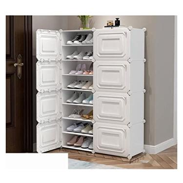 Imagem de Sapateira, sapateira, sapateira, várias camadas, guarda-roupa, guarda-roupa modular de plástico, organizador de armazenamento de cubos para pendurar roupas, armário modular para roupas, livro