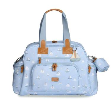 Imagem de Bolsa Térmica Everyday Barquinhos Estampada Azul - Masterbag