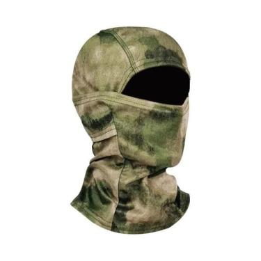 Imagem de Balaclava De Inverno Camuflada Em Fleece Polar, Máscara Facial Complet