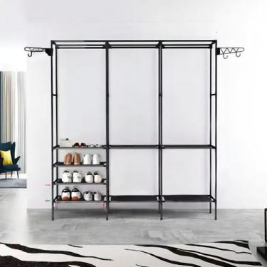 Imagem de Guarda Roupa em Estilo Arara para Closet Aberto com Divisores - Easy D