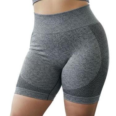 Imagem de Short Levanta Bumbum Treino Musculaçao Pilates Cintura Alta Modelador 