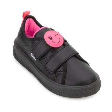 Imagem de Tênis Pampili Infantil PP24-73800, Preto, Pink, 34