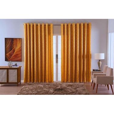 Imagem de Cortina Sala Quarto Decoraçao Jacquard Tecido Luxo 2,70X2,30 - Bf Conf