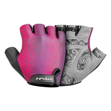 Imagem de Luva Feminina Poker Bike Antishock Gel Energy Preto/Rosa-Unissex