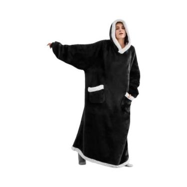 Imagem de Cobertor De Flanela Oversized Para Mulheres E Homens, 2024, Super Long