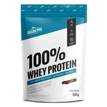 Imagem de Whey Protein 100% Whey Refil 900g Sabor Cookies Shark Pro-Unissex