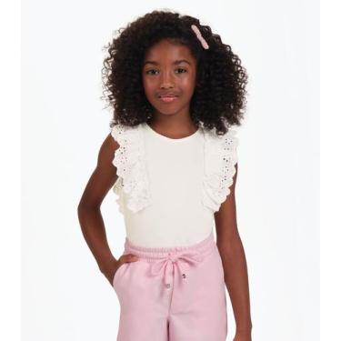 Imagem de Regata Feminina Cotto Leve Trick Nick Bege, 8, Bege