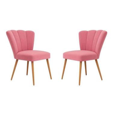 Imagem de Kit 2 Cadeiras Liz Para Penteadeira Quarto Salão De Estética - Móveis 