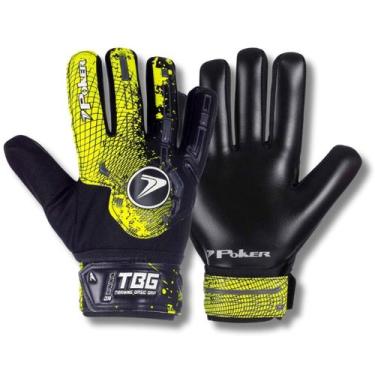 Imagem de Luva de Goleiro Infantil Training Basic Júnior - POKER, Amarelo, 6