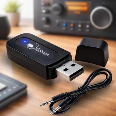 Imagem de Receptor De Música Sem Fio Adaptador Bluetooth Cabo P2 Usb A - Congrat