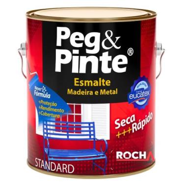 Imagem de Tinta Esmalte Peg e Pinte para Ferro e Metal 900ml - Eucatex, Branco B