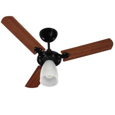 Imagem de Ventilador teto Marbella Cor Preto 127 Volts 3 Pas MDF 130 Watts TRON 