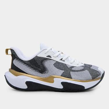 Imagem de Tênis Under Armour Layup Masculino, Branco, Preto, 44