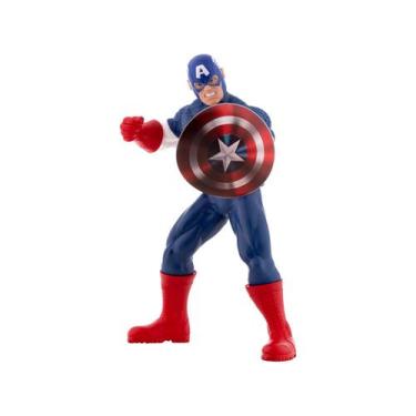 Imagem de Boneco Articulado Gigante - 45cm - Marvel Comics - Capitão América - M