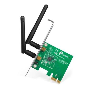 Imagem de Adaptador WiFi PCI TPLink Placa Rede 300Mbps Wireless Low Profile TLWN