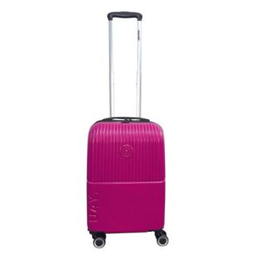 Imagem de Mala De Viagem Bordo Bagagem Cadeado Embutido Rodas 360 Abs - Luxcel, 
