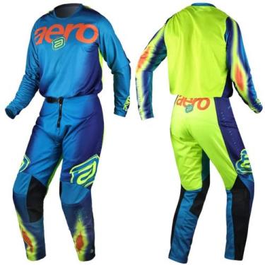 Imagem de Conjunto Asw Elysium Motociclistas Qualidade e Estilo, VERDE MARINHO, 