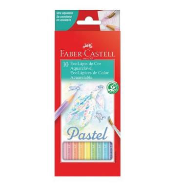 Imagem de Lápis de Cor Pastel Aquarelável - 10 Cores - Faber-Castell - FABER CAS