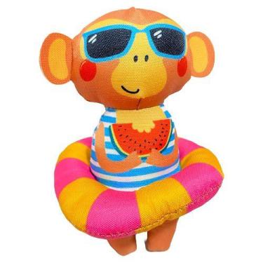 Imagem de Brinquedo pet macaco praiano de pelúcia com apito para cães - GISELE W