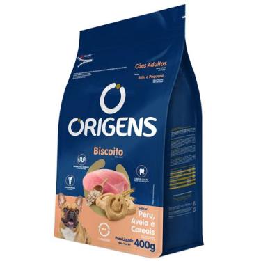 Imagem de Origens biscoito adulto pequeno porte peru 400gd, 400