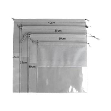 Imagem de Saco Transparente Com Cordão Para Proteção Contra Poeira, À Prova De U