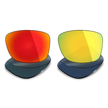 Imagem de Mryok 2 pares de lentes polarizadas de substituição para óculos de sol Oakley Jupiter Squared – Opções