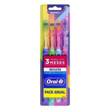 Imagem de Escova Dental Oral-B Indicator 30 Collor Collection 4 Unid.