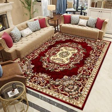 Imagem de youyoucool Tapetes multicoloridos – Tapetes de área modernos com padrões abstratos tapete de área de pilha média, 50 x 81 cm