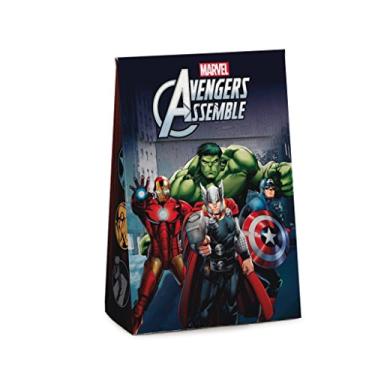 Imagem de Caixa Para Presente Trapézio Cromus Embalagens na Estampa Assemble com Aba de Fechamento 19x9,5x29 cm com 10 Unidades