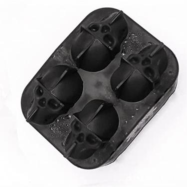 Imagem de Bandeja de cubo de gelo molde de silicone cubo de gelo fazendo forma de crânio bandeja de molde de chocolate molde de sorvete adequado para bar festa ou coquetel molde de cubo de gelo de uísque (cor: 4)