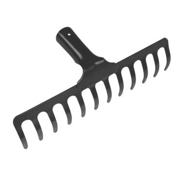 Imagem de Ancinho Curvo Leve com 12 Dentes Tramontina em Aço sem Cabo Tramontina