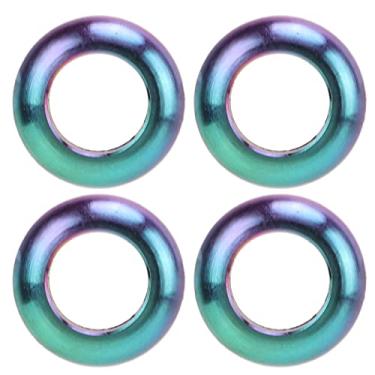 Imagem de VBESTLIFE Espaçador de fone de ouvido para bicicleta, 4 peças, espaçador de arruela convexa, liga leve, substituição para bicicleta de montanha (colorida), bicicletas e peças sobressalentes