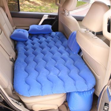 Imagem de Cama Inflável Colchão Carro Azul Viagem SUV Sedan Universal