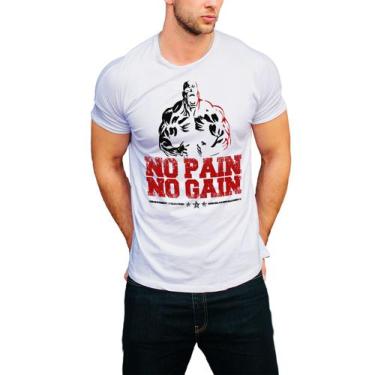 Imagem de Camisa Academia Musculação Branca Masculina Mod02 - Design Camisetas