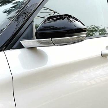 Imagem de JIERS Para Ford Explorer 2020-2021, acabamento de capa de moldura de moldura em tira decorativa para espelho retrovisor exterior cromado ABS
