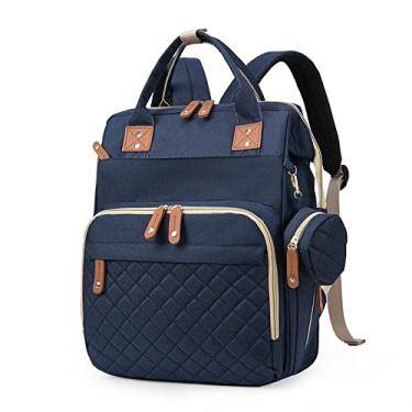 Imagem de mochila maternidade, Mochila de saco de fraldas de bebê com estação de troca para menino menina, mochila maternidade