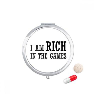 Imagem de Porta-comprimidos I Am Rich in The Games Caixa de armazenamento de remédios