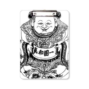 Imagem de Planta chinesa Qing Dynasty de desenho de linha prancheta pasta bloco de escrita placa de apoio A4